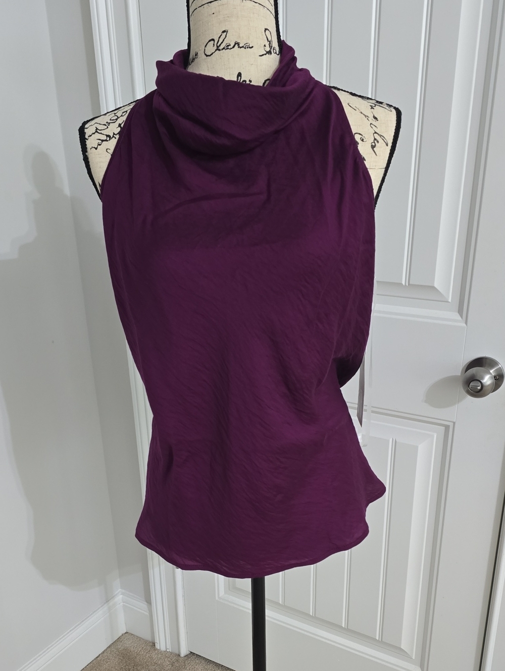 Worthington Sleeveless Cowl Neck Camisole - Plum